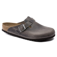 Birkenstock Boston Soft Footbed Oiled Leather Iron Grey