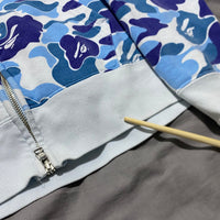 BAPE Shark Full Zip Hoodie ABC Camo Blue PONR Size M