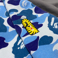 BAPE Shark Full Zip Hoodie ABC Camo Blue PONR Size M