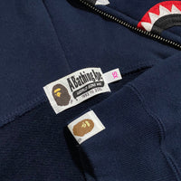 BAPE x BE@RBRICK Shark Be@r Full Zip Hoodie Navy Green Camo Size XS
