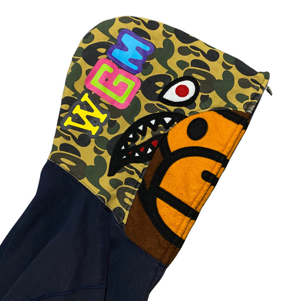 BAPE Baby Milo Shark Full Zip Hoodie Navy Size M