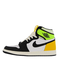 Jordan 1 Retro High G White University Gold Volt Black