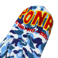 BAPE Shark Full Zip Hoodie ABC Camo Blue PONR Size M
