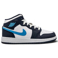 Jordan 1 Mid Obsidian Dark Powder Blue (GS)