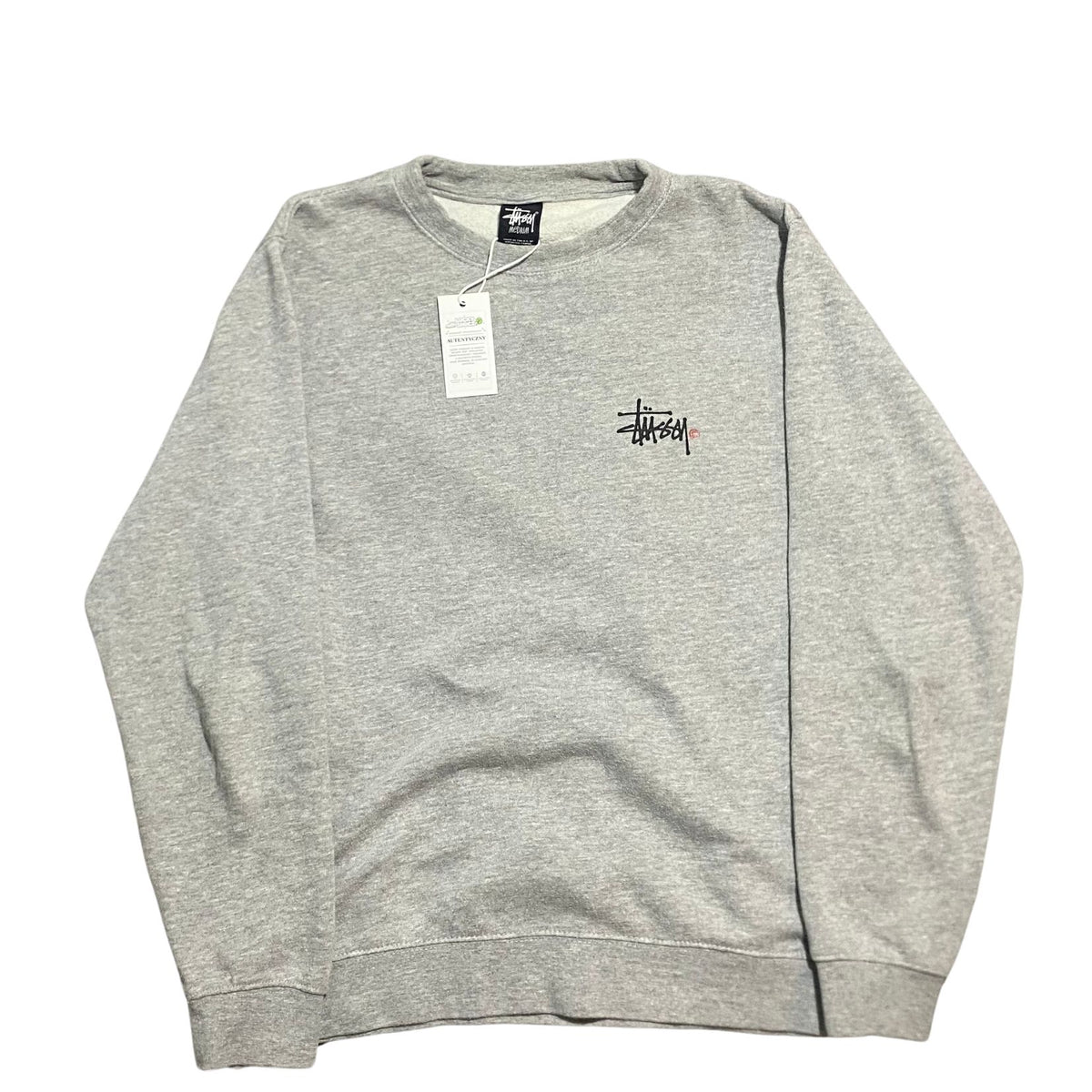 Stussy Gray Crewneck Size M