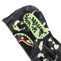 BAPE Shark Glow in the Dark Split Camo Hoodie Black/White Size XS