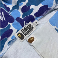 BAPE Shark Full Zip Hoodie ABC Camo Blue PONR Size M