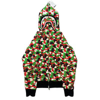 BAPE Shark Dubai 3rd Anniversary Camo Hoodie Size M