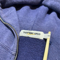 BAPE Vintage Baby Milo Emoji Full Zip Hoodie Navy Size S