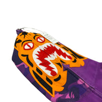 BAPE Tiger Shark Half Camo Purple Full Zip Hoodie Size S