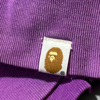 BAPE Tiger Shark Half Camo Purple Full Zip Hoodie Size S