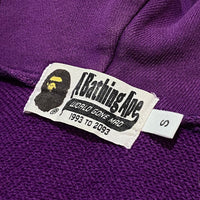 BAPE Tiger Shark Half Camo Purple Full Zip Hoodie Size S