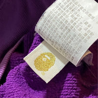 BAPE Tiger Shark Half Camo Purple Full Zip Hoodie Size S