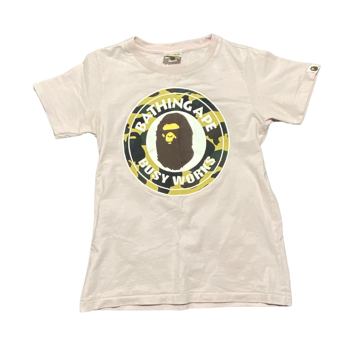 BAPE Busy Works Tee Light Pink Women’s Size XXS
