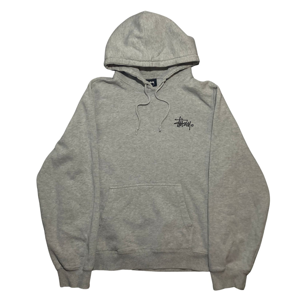 Stussy Gray Pullover Hoodie Size L (Fits S)