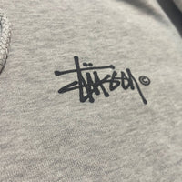 Stussy Gray Pullover Hoodie Size L (Fits S)