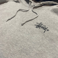 Stussy Gray Pullover Hoodie Size L (Fits S)