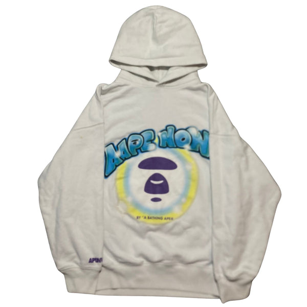 AAPE by A Bathing Ape White Pullover Hoodie Size XS (Fits S