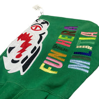 BAPE Tiger Full Zip Hoodie Green (White Tiger) Size S