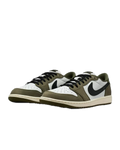 Jordan 1 Retro Low Medium Olive Summit White Sail Black