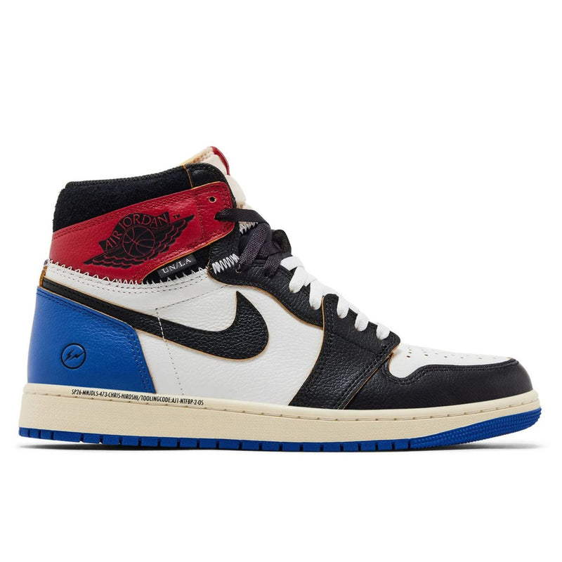 Jordan 1 Retro High OG SP Fragment x Union LA Varsity Red Sport Royal