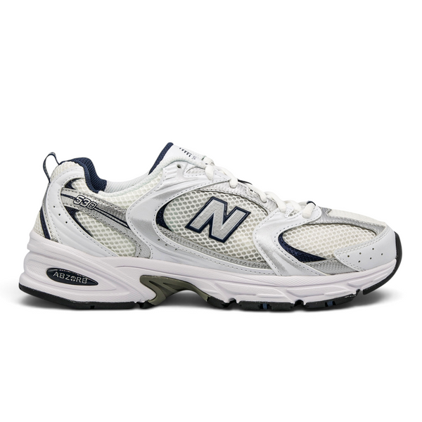 New Balance 530 White Silver Navy